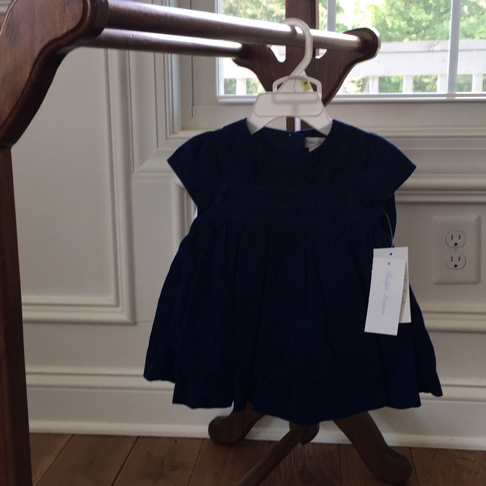 Ralph Lauren 2 pc Navy Blue Dress New With Tags